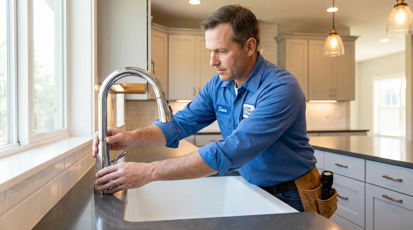 Kitchen faucet installation by Johns Plumbing LLC in Marble Hill